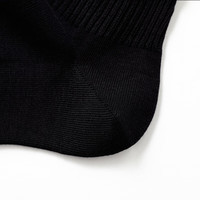 三枪（THREEGUN）【5双】袜子女7A抗菌短袜弹力柔棉防滑透气消臭抗起球袜子 男黑色 5双 均码