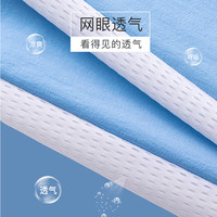 小猪班纳儿童夏装裤子2025女童洋气拼接款防蚊裤夏季男童运动凉感长裤 蓝/X白字母K 150 （体重68-80）