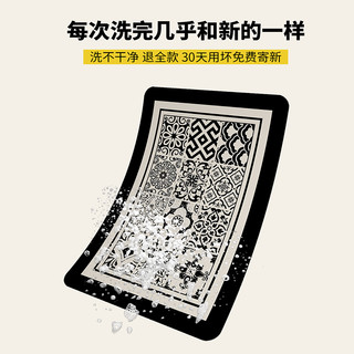 厨房地垫防滑防油可擦免洗脚垫子硅藻泥厨房地垫l形吸水防脏地毯 40CM×200CM【一冲即净】