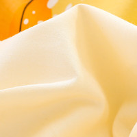 云瑾全棉被套单件纯棉斜纹被罩印花不掉色 蜜橙 被罩180*220cm单人加长