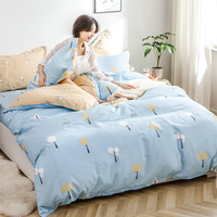 云瑾全棉被套单件纯棉斜纹被罩印花不掉色 美好心情 被罩180*220cm单人加长