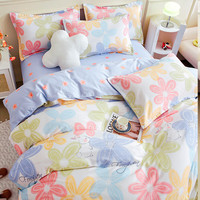 云瑾全棉被套单件纯棉斜纹被罩印花不掉色 花园蜜兔 被罩160*210cm单人