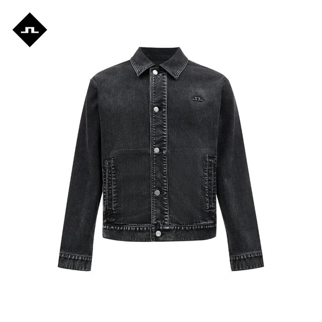 J.Lindeberg 金林德伯格 商场同款春夏新款男士微弹舒适复古水洗牛仔外套