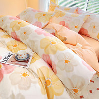 云瑾全棉被套单件纯棉斜纹被罩印花不掉色 四季花海 被罩200*230cm+枕套*2