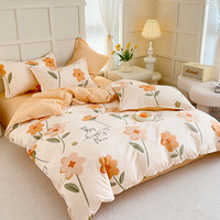 云瑾全棉被套单件纯棉斜纹被罩印花不掉色 春日暖阳 被罩180*200cm单人加大