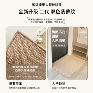 入户门地垫仿剑麻地毯门垫进门大门口入门玄关门外家用脚垫可裁剪