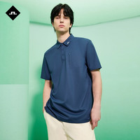 金林德伯格(J.Lindeberg)夏季GOLF运动速干翻领短袖POLO衫男士52513Z013 N1A深灰蓝色 XS
