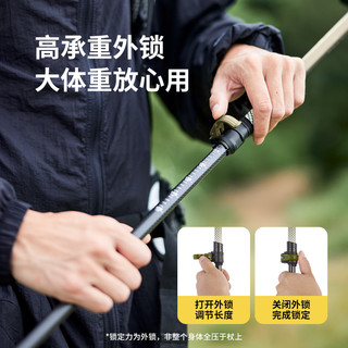挪客户外 Naturehike碳纤维登山杖碳素超轻伸缩拐杖男女爬山装备专业户外徒步手杖