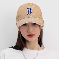 MLB棒球帽 男女四季休闲鸭舌帽 百搭遮阳硬顶3ACPM014N 波士顿队/深米色
