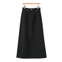 晚白2025春季新款高腰半裙纯色修身包臀长裙职业OL半身裙