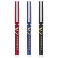 日本PILOT百乐BXC-V5中性笔学生用V7水笔直液式可换替芯墨胆走珠笔直液笔大v5办公进口文具