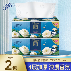 Breeze 清风 花萃抽纸 4层 80抽*2包