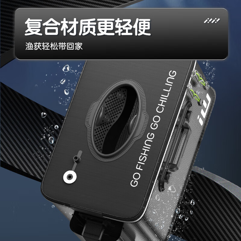 画中仙 HUAZHONGXIAN活鱼桶多功能装鱼桶折叠钓鱼桶钓鱼箱野钓加厚便携水桶鱼箱渔具 【天窗投鱼款】30cm-无提手
