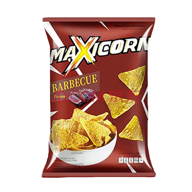 Maxicorn薄脆玉米片墨西哥烧烤味印尼进口薯片膨化休闲零食