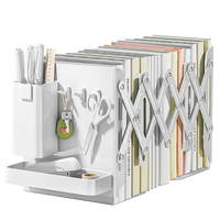 【开学必备】金值 可伸缩书立/ 笔筒 桌面书立架桌上书立书本收纳架书架桌面置物架初高中生课桌收纳神器书夹书靠挡书板