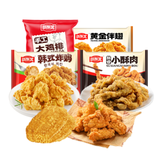 小东北星厨 炸鸡4件组合装 冷冻 鸡排炸鸡小酥肉鸡胸肉 空气炸锅食材