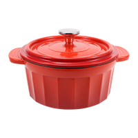 康巴赫勋爵系列珐琅锅容量蒸煮焗烤煲粥汤锅多功能电磁炉明火通用