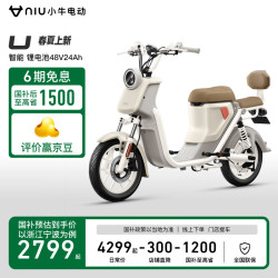 小牛电动 U 新国标电动自行车 长续航轻便新款智能 U春夏上新（到店选色）