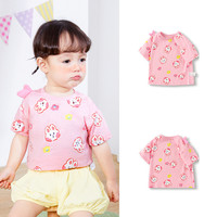 巴拉巴拉童装男童裤子宝宝儿童长裤2025夏装短袖t恤防蚊休闲裤子 红色调-可爱小兔-婴童