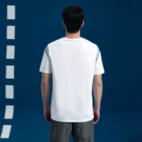 HLA海澜之家T恤24新SPORTSDAY马术运动短袖男夏大码HNTBW2W150A 漂白镶拼P1 165/84A