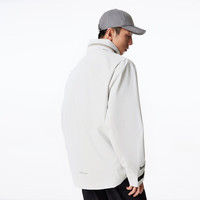 杰克·琼斯(JACK&JONES)男装风衣外套男春秋款短款风衣休闲折叠连帽防风领户外透衣服 奶白A42 L 180 180/100A/L
