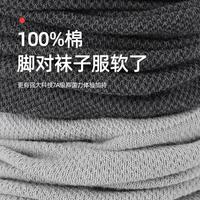 【100%纯棉】5双装抑菌防臭网眼透气男士袜子夏季薄款商务袜