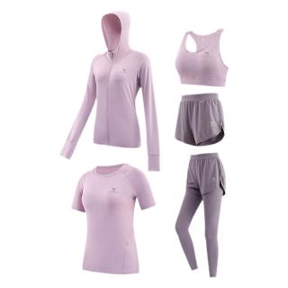 CAMEL骆驼瑜伽服套装女款春季防晒休闲户外运动服透气服五件套