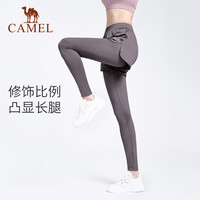 骆驼瑜伽服套装女款春季防晒休闲户外运动服透气服五件套 L