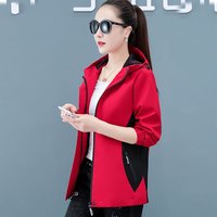 婉玫短外套女士加绒加厚宽松短款女装毛绒春秋冬款羊羔绒粉色外套 红色不加绒 2XL130-145斤