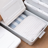 Jeko&Jeko床底收纳箱大号卧室衣服棉被扁平整理箱带滑轮宿舍床下储物箱书箱 【77*38.5*27cm】小号加高款 3个装【收纳日常衣物+床品】