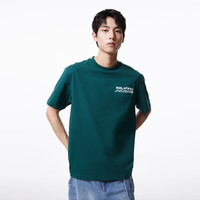 杰克·琼斯（JACK&JONES）男装夏季潮流多巴胺T恤美式印花宽松纯棉短袖T恤男 E52 园林绿 2XL 190 190/108A/XXL