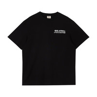 杰克·琼斯（JACK&JONES）男装夏季潮流多巴胺T恤美式印花宽松纯棉短袖T恤男 E03 黑色 3XL 195