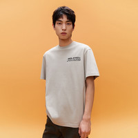 杰克·琼斯（JACK&JONES）男装夏季潮流多巴胺T恤美式印花宽松纯棉短袖T恤男 C02 伦雾灰 XXS 160