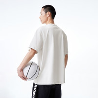 杰克·琼斯（JACK&JONES）男装夏季NBA联名篮网队潮流运动字母刺绣宽松短袖T恤男224201020 A41云雾灰 L 180