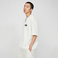 杰克·琼斯（JACK&JONES）杰克琼斯时尚男装休闲百搭简约短袖T恤舒适通勤中性春季223101048 A06本白色 常规 L