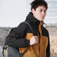 户外日常春连帽梭织夹克男装上衣休闲舒适跑步训练运动外套