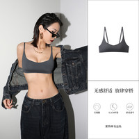 内衣女小胸聚拢夏无痕轻运动套装文胸无钢圈舒适低胸方领隐形薄款