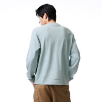 杰克·琼斯（JACK&JONES）24春季舒适肌理字母反光直筒圆领卫衣男装224133073 C43蓝灰色 常规 XL 185