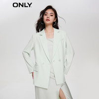 ONLY职业装气质纯色直筒宽松西装外套女|123208013 A48 淡蓝PALE BLUE 155/76A/XS