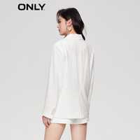 ONLY职业装气质纯色直筒宽松西装外套女|123208013 A20 花香POTPOURRI 175/92A/XL