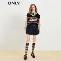 ONLY时尚学院风显瘦A字百褶短款半身裙女|123116015 E17 科尔多瓦 175/76A/XLR