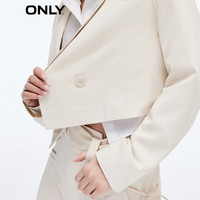 ONLY时尚百搭通勤纯色直筒长袖短款西服女|123208012 A03 白帽灰WHITECAP GRAY 170/88A/L