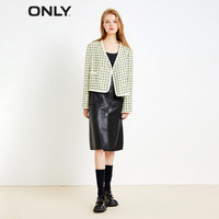 ONLY时尚通勤千鸟格粗花呢直筒西服女|123108005 S29 浅紫粗花呢 155/76A/XS