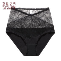 夏娃之秀 透气舒适包臀黑色内裤 黑色 (K3073) 1条 L