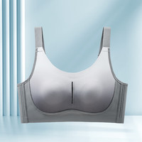 都市丽人 COSMO LADY女士内衣女生无钢圈文胸女提拉防下垂收副乳上托大胸显小内衣胸罩 海岩灰 L (尺码:36/80BCD)