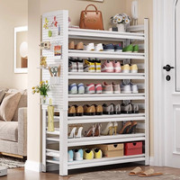 迎基鞋架家用钢制门口室内多层落地简易鞋架置物架入户门后鞋柜金属 【4层】69cm高 【长*宽】80cm*35cm