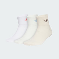阿迪达斯 adidas2025男女同款舒适耐磨三双装袜子运动功能袜