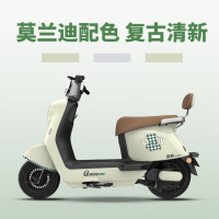 金箭 电动摩托车灵可续航80公里60V20AH天能铅酸电池大容量成人代步轻便超长续航漫步白