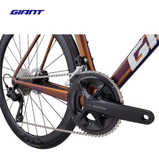 捷安特（GIANT）25款全新十代TCR ADV Pro 2碳纤维竞技弯把公路车   XS 建议157-169cm
