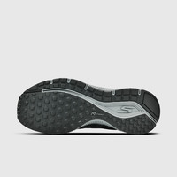 斯凯奇（Skechers）男士跑步鞋缓震耐磨软底运动鞋透气轻便简约百搭休闲鞋 BKGY黑色/灰色 45